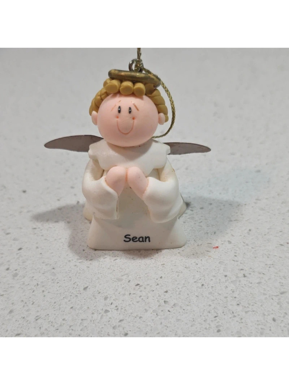 Sean Personalized Angel Figurine Christmas Ornament